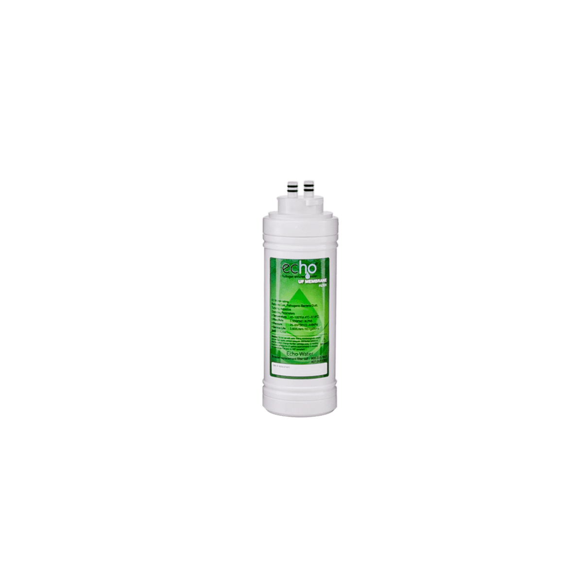 Hollow fiber water filter cartridge with green label for hydrogen water filtration