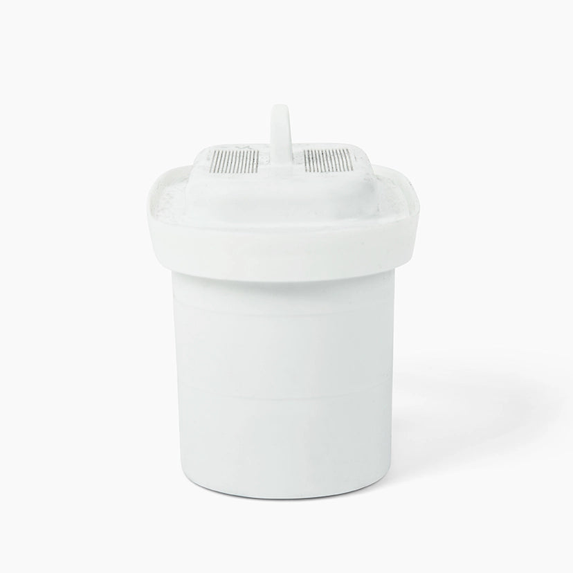 White water filter cartridge for hydrogen water system on a plain background