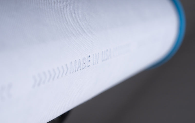 Close-up of hydrogen water filter cartridge with 'Made in USA' text visible