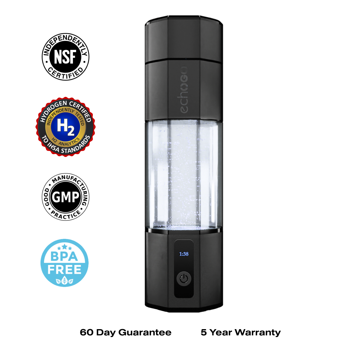 Echo Go+ Hydrogen Water Bottle