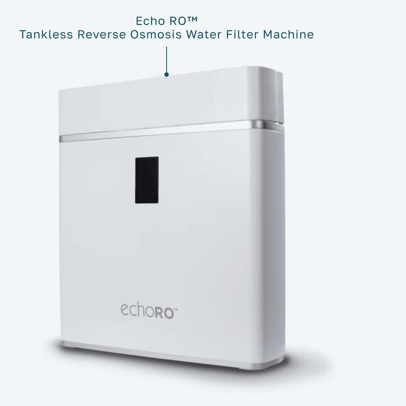 ECHO RO tankless reverse osmosis water filter, white unit, no faucet