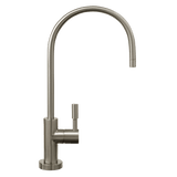 Stainless steel tankless reverse osmosis water filter faucet with single lever handle