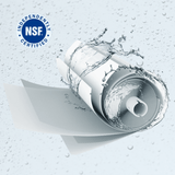 NSF certified tankless reverse osmosis water filter membrane with splashing water