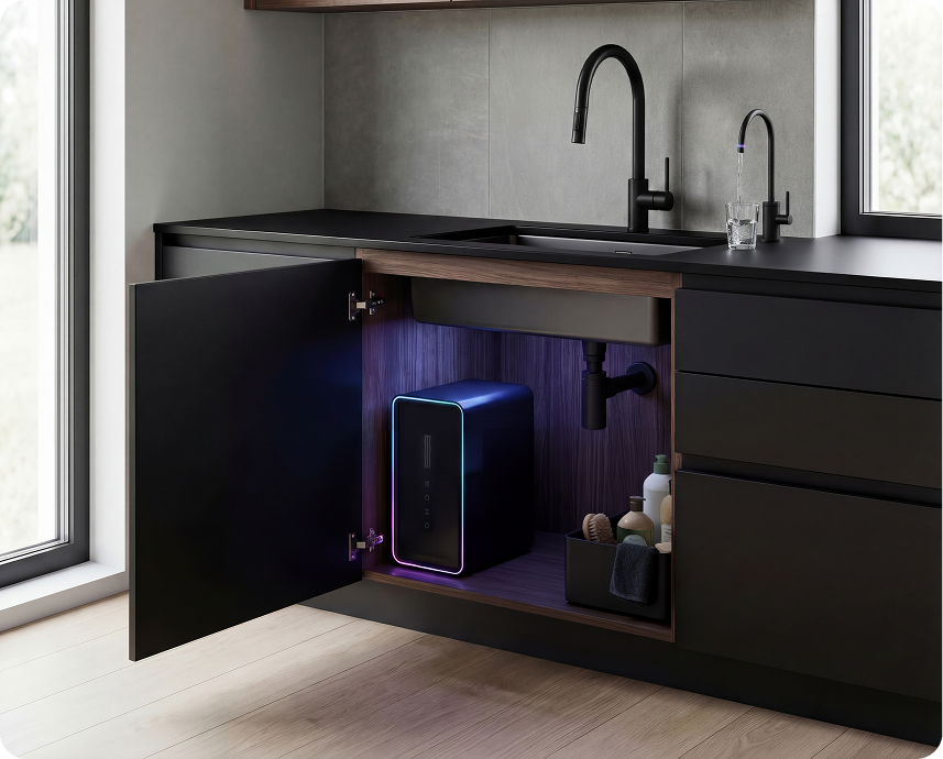 ECHO One under-counter hydrogen water system